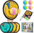 Juego de pelotas para lanzar y atrapar para niños, pelotas suaves adhesivas de béisbol para niños, para interiores y exteriores, patio, césped, camping, playa, juego para la familia, cumpleaños