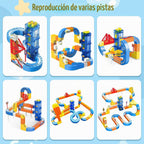 Juego de tren eléctrico de 185 piezas con elevador automático, juego de tren magnético 3D que desafía la gravedad para niños, juguetes de tren de construcción, juguete de pista de tren STEM