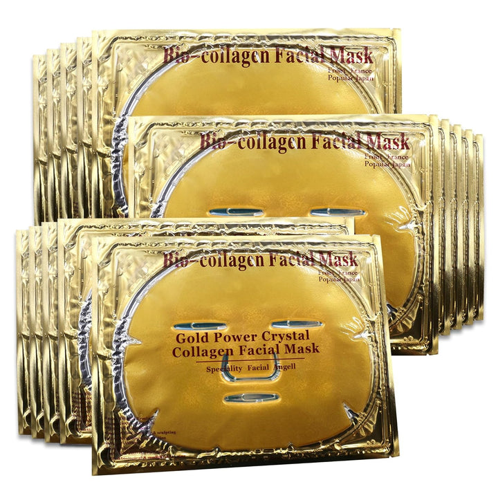 Jakuva Máscara facial de gel de oro de 24 quilates, parche facial d...