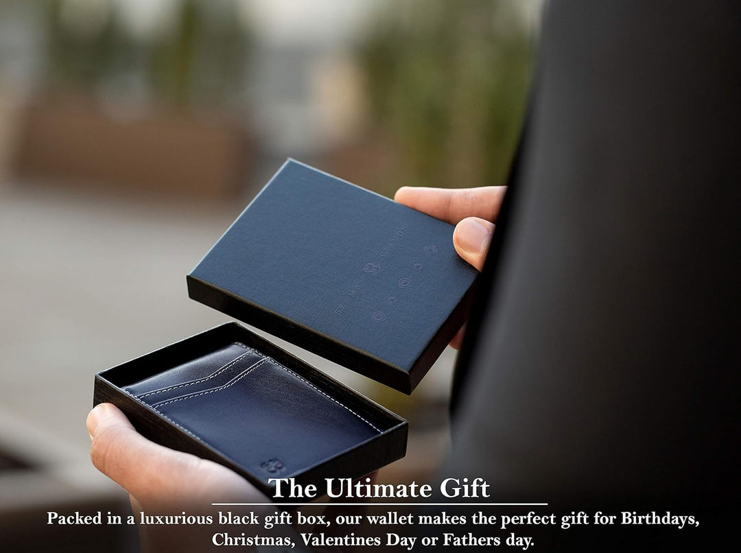 SERMAN BRANDS Money Clip Wallet - Mens Wallets slim Front Pocket RF...