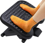 Lámpara ErGear Reposapiés para debajo del escritorio, reposapiés ajustable con 3 configuraciones de altura y ángulo de 30 grados, reposapiés de escritorio ergonómico con textura de masaje, reposapiés y