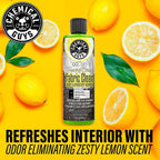 Chemical Guys, Limpiador Espumante Cítrico para Tela y Alfombras con Cepillo para Taladro, 16 oz