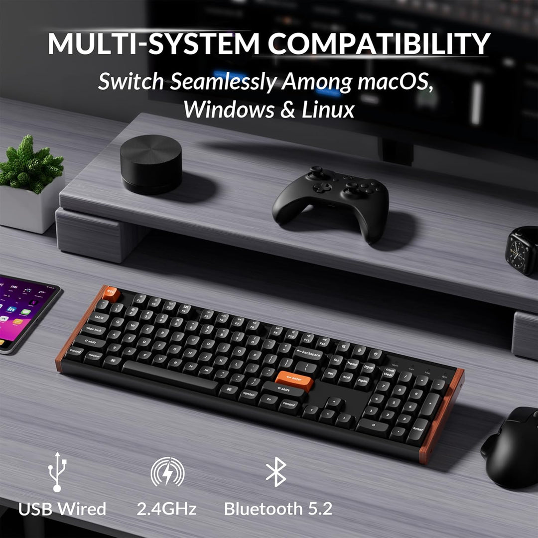 Keychron K10 HE Teclado efecto Hall, interruptor magnético ultrarrá...