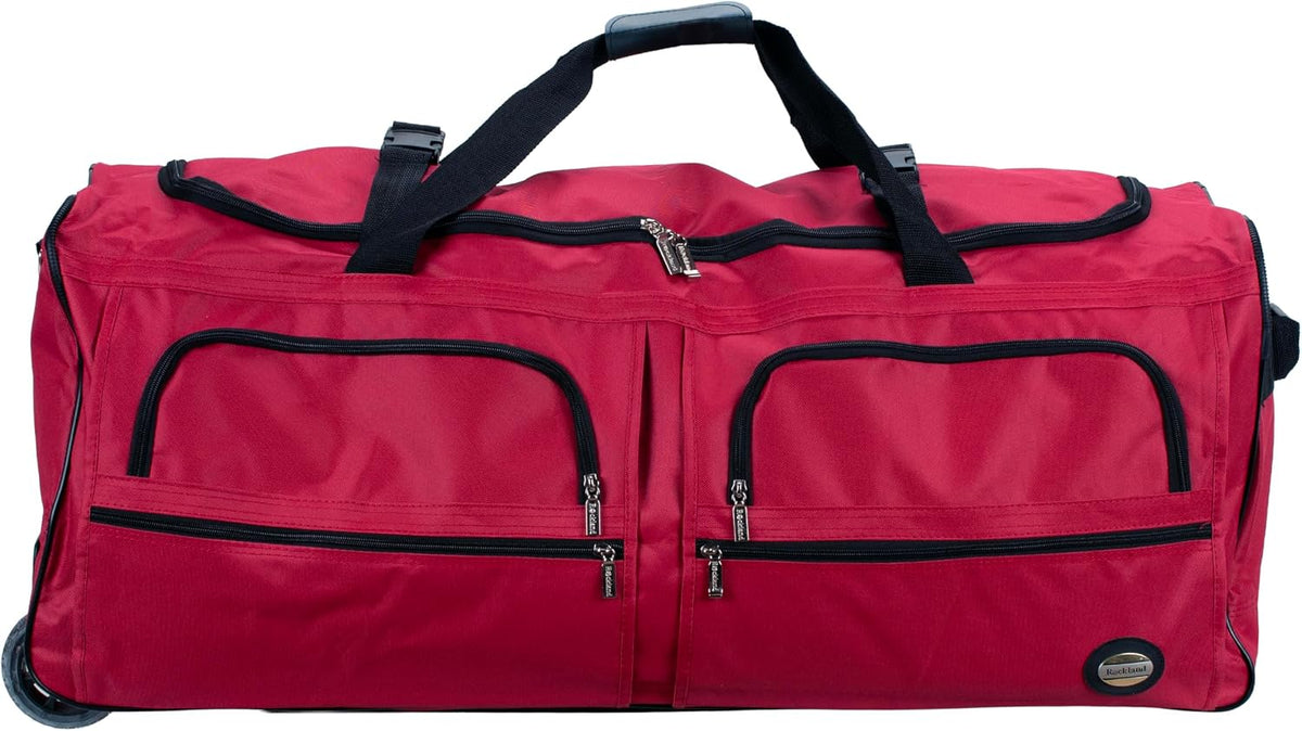 Bolso de viaje con ruedas Rockland Rolling Duffel, Negro, 22"