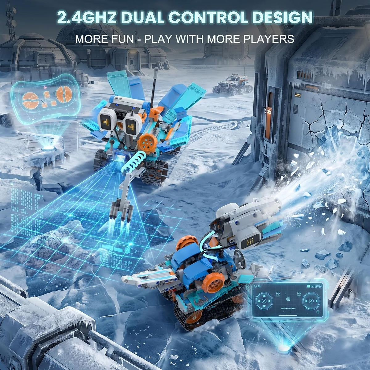 Kits de construcción de robots STEM 5 en 1 para niños de 6 a 12 años, aplicación y RC STEM dinosaurio robot juguetes de construcción para edades de 8 a 13 años, 886 piezas