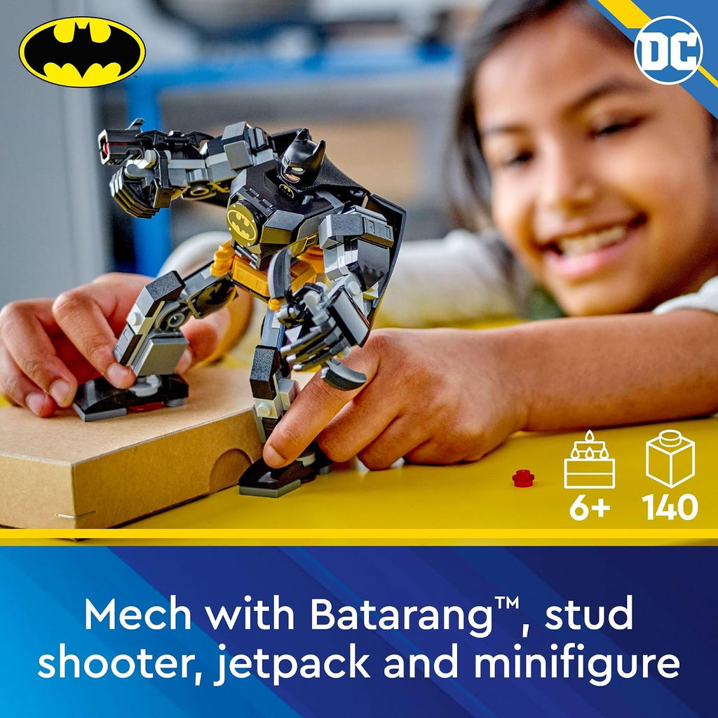 LEGO DC Batman: Armadura Mech de Batman Juguete Superhéroe, figura de acción