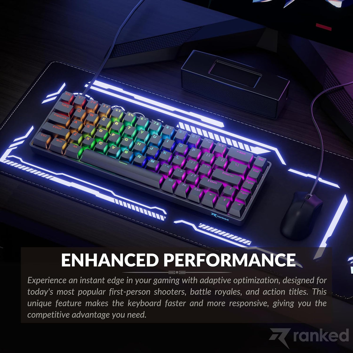 Ranked Master M65 HE 65% | Tecnología de disparo rápido | Teclado m...