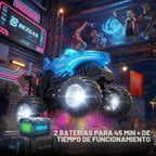 BEZGAR 1:20 Monster Truck Toys, 360 ° Stunt RC Cars con música y luz