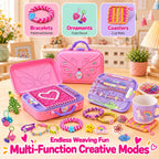 Kit de Pulseras de Amistad Multifuncional para Hacer con Telar de Tejeduría para Niñas de 6–12