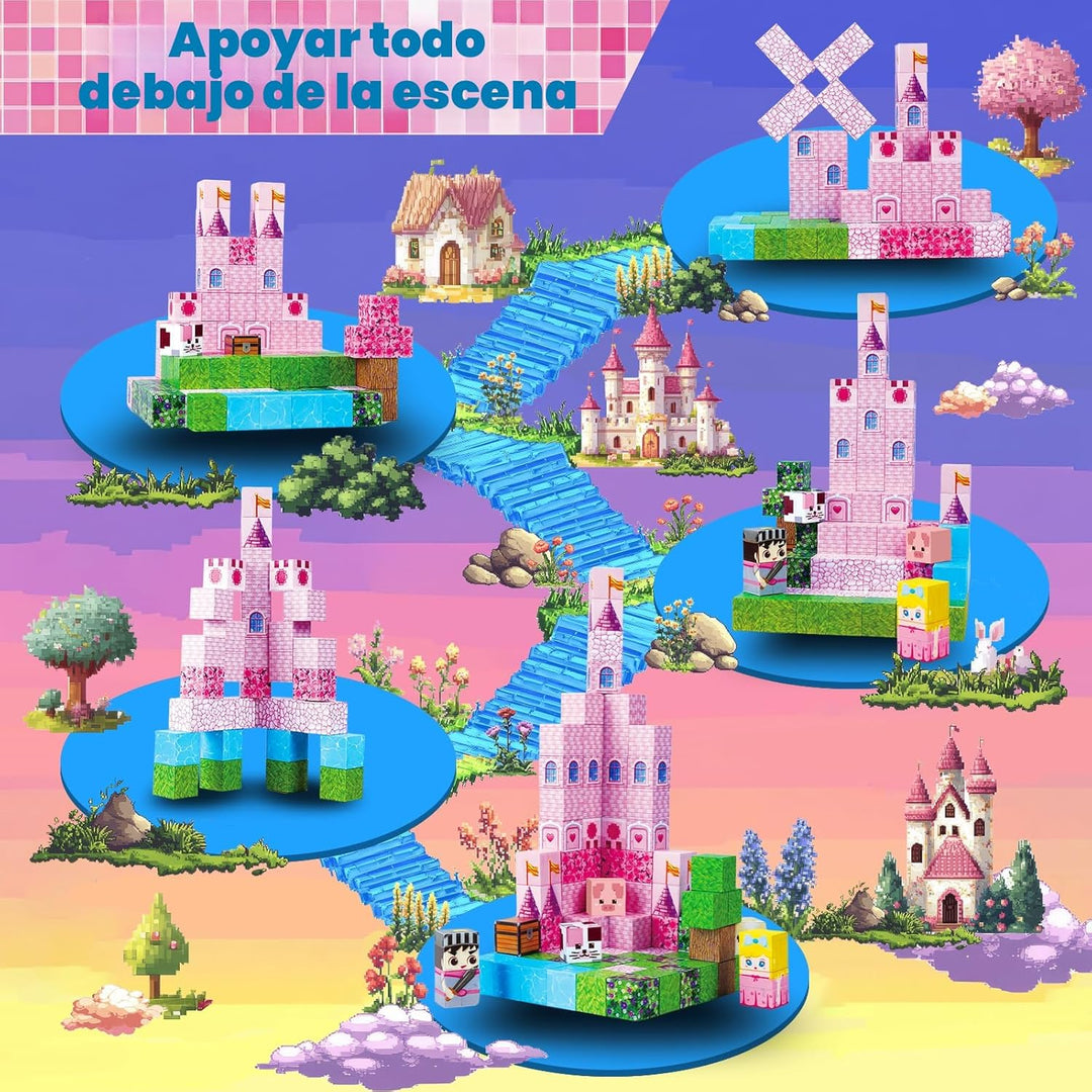 Annexfun Bloques magnéticos, 100 bloques de construcción magnéticos...