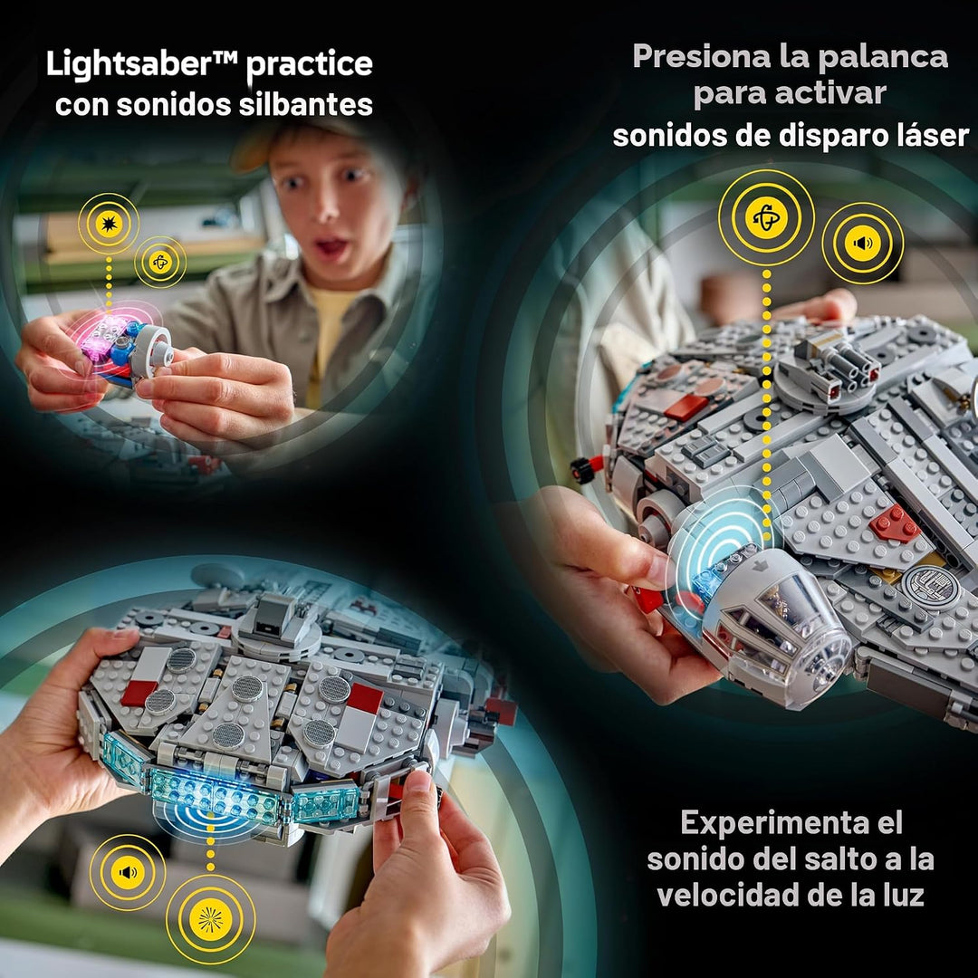 LEGO Star Wars SMART Play: Millennium Falcon Starship Building Toy...