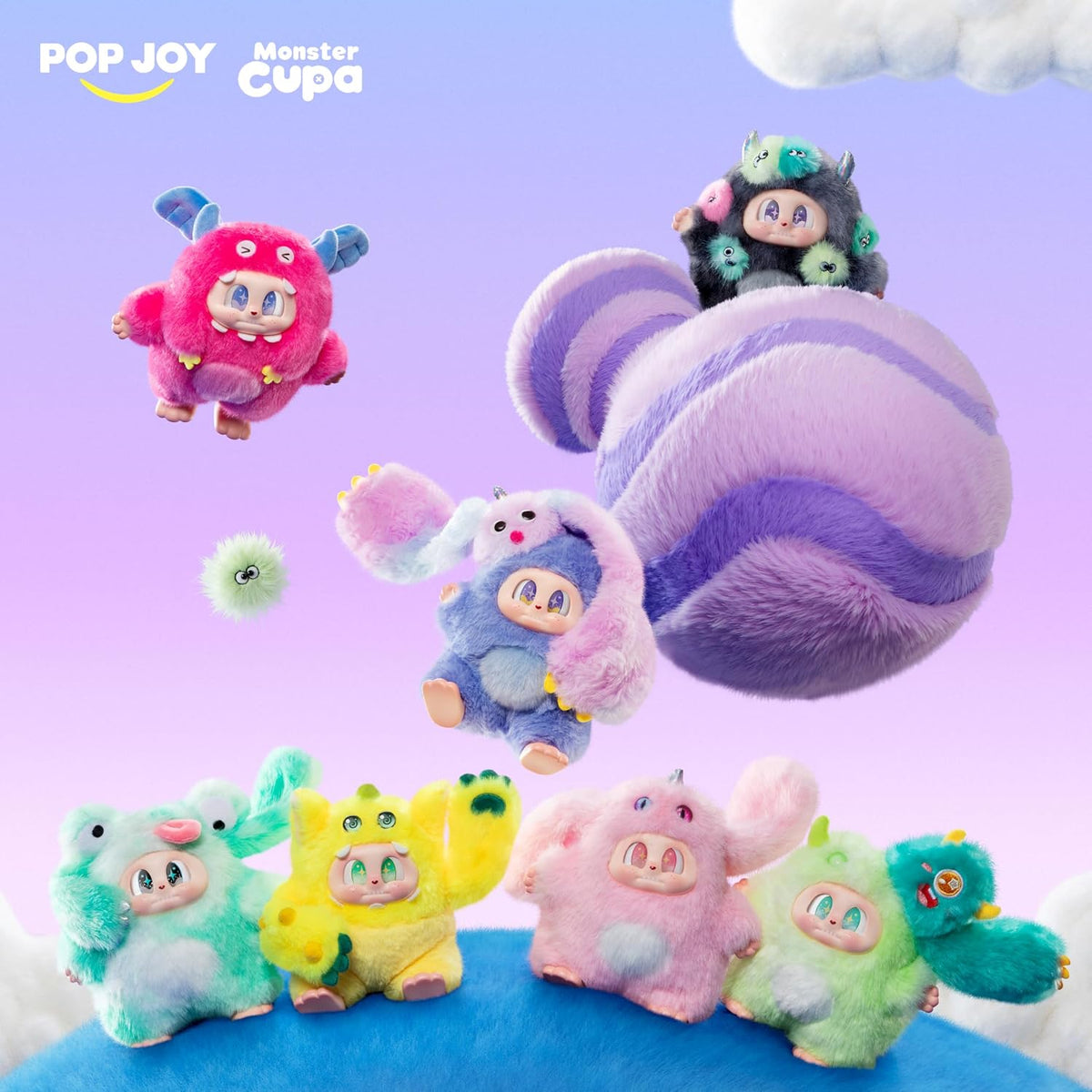 POP JOY Peluche Blindbox Monster Cupa - Llavero de peluche (al azar 1)