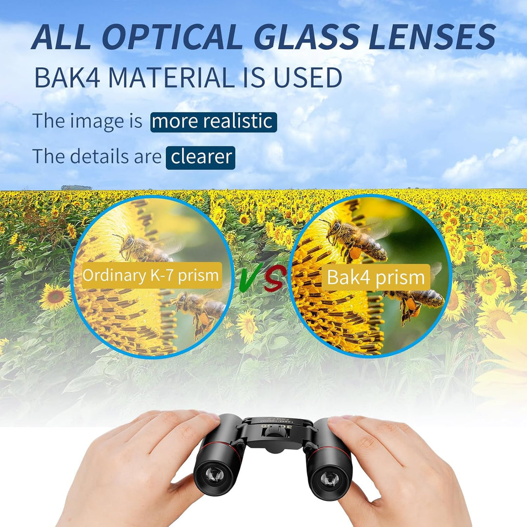 Binoculares compactos para adultos y niños binoculares HD