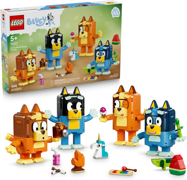 LEGO Bluey Brick-Built Bluey Family - Building Toy for Girls &amp;...