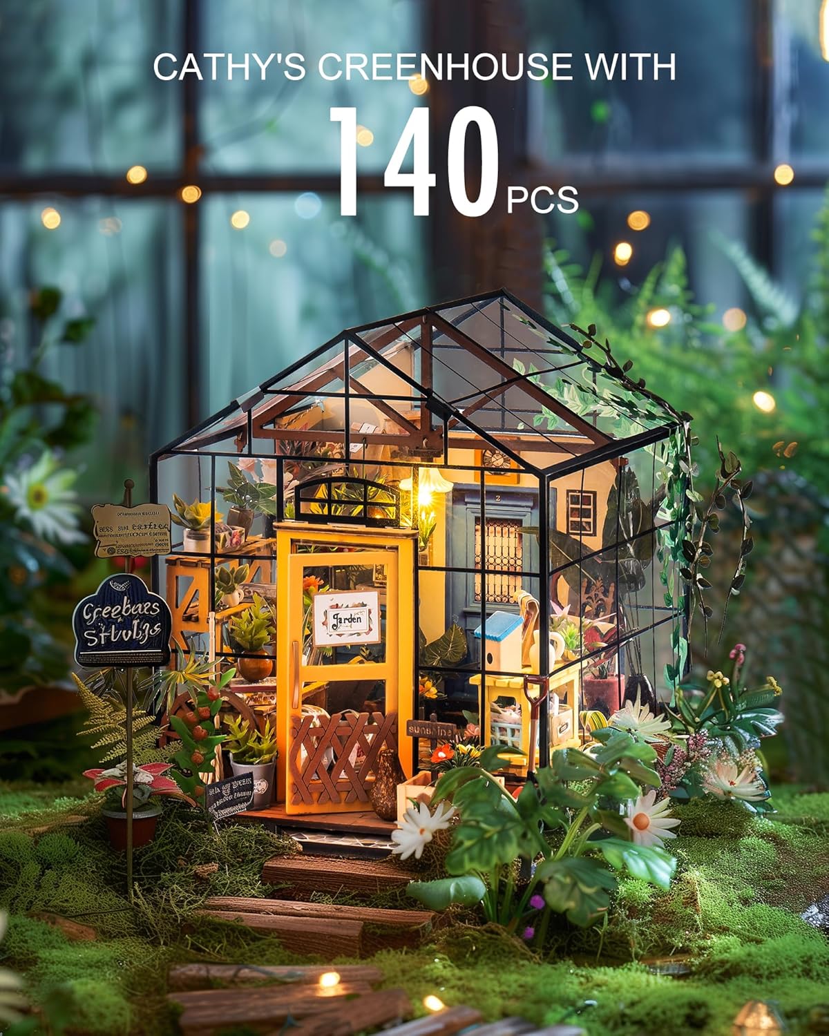 Rolife - Kit de casa de muñecas en miniatura invernadero