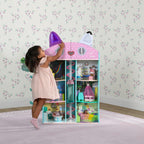 Gabby's Dollhouse Purrfect Playhouse de Delta Children - Cuenta con sonidos y orejas iluminadas - Incluye 20 accesorios - Se adapta a muñecas de 8 pulgadas - Regalo de ensueño para juegos de simulación para niños de 3 años