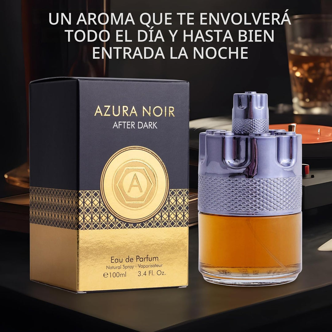 Azura Noir After Dark Eau De Parfum para Hombre - Fragancia Amadera...