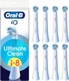 Oral-B Ultimate Clean - Juego de 8 cepillos de repuesto de color blanco, Paquete de 8 unidades