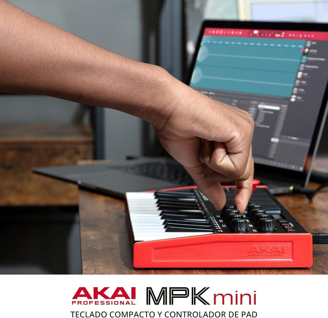Akai Professional MPK Mini MK3 - Controlador de teclado MIDI USB de...