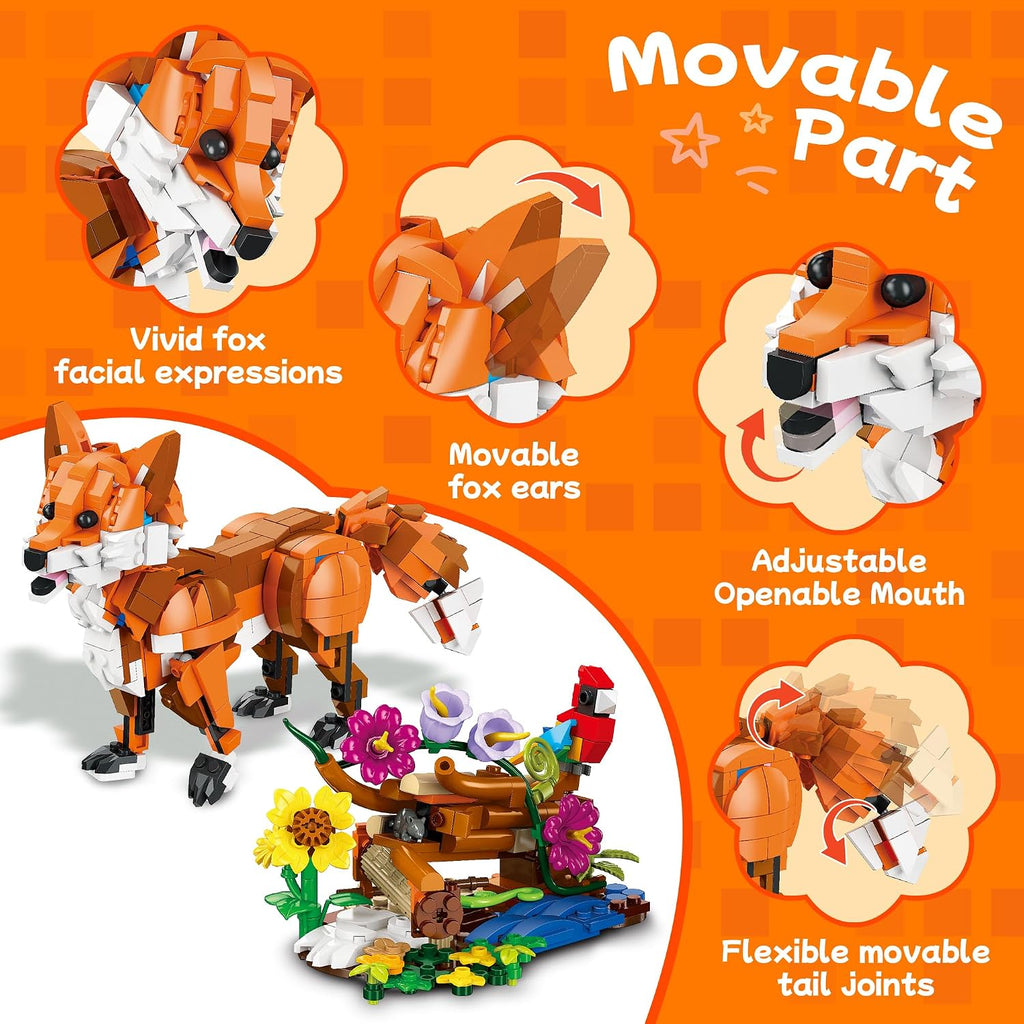 Juego de construcción de animales 3 en 1 para niños mayores de