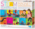 Kit de ciencia magnética 4M para niños a partir de 5 a más de 20 experimentos prácticos con más de 40 componentes, construye transportador Maglev, corredor magnético, OVNI y brújula, juguete educativo