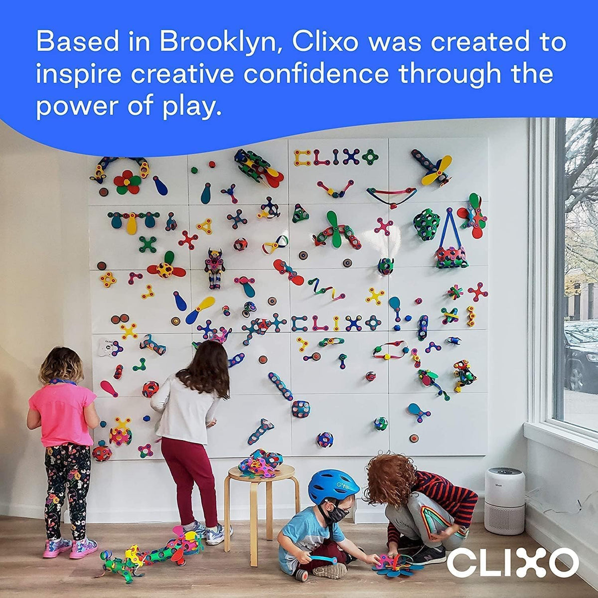 Clixo Paquete de creador de ruedas, juguetes magnéticos flexibles para