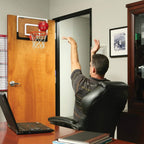 Aro de baloncesto más grande para interiores con borde grande de 9 pulgadas para niños y adultos, aro de baloncesto sobre la puerta para dormitorio con 3 gomas pequeñas de 6 pulgadas, juguete