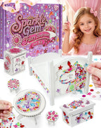 iland Kit de arte de gemas para dormitorio de 6 a 8 años, regalos de