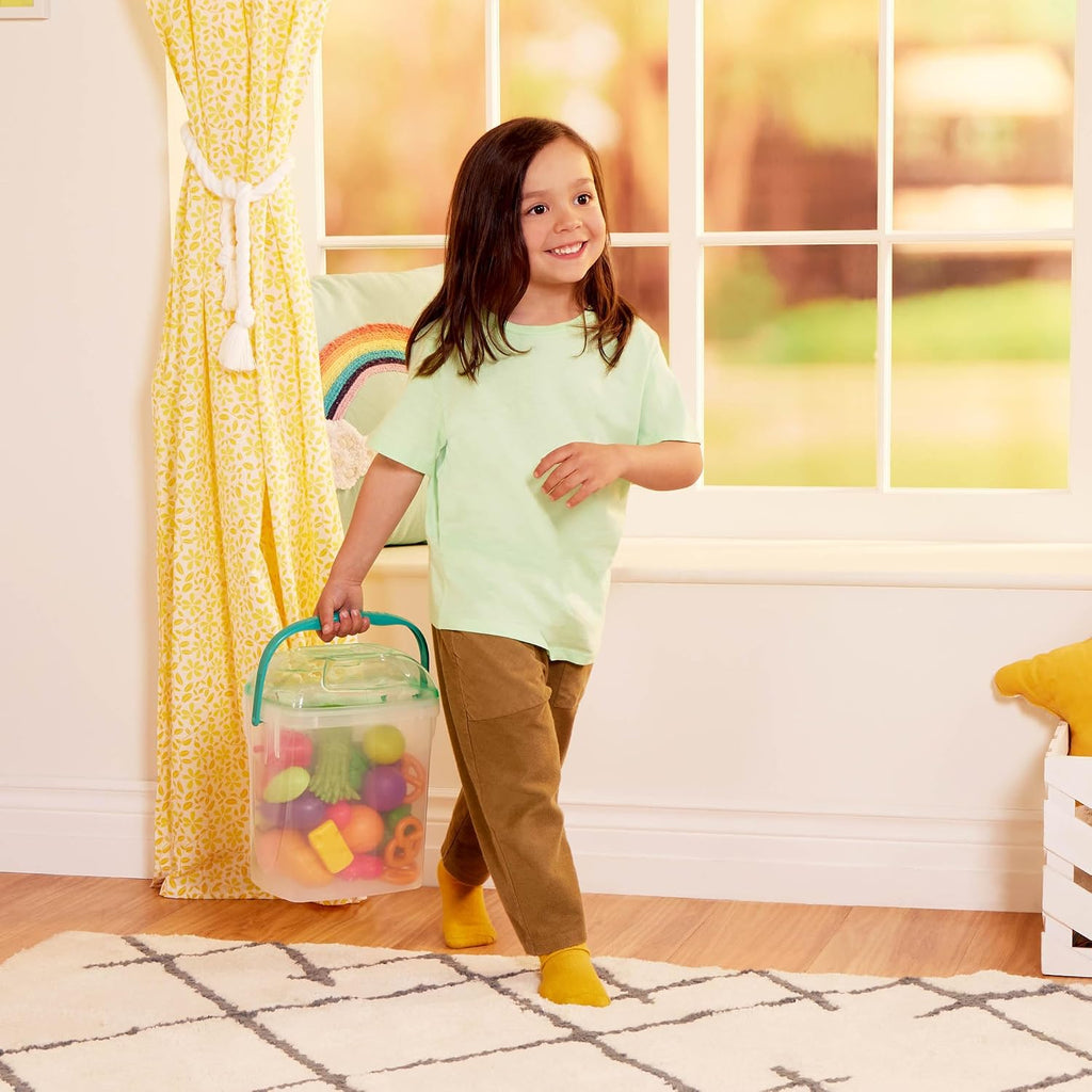 B. toys Juego de comida con libro, juego de comida de 32 piezas