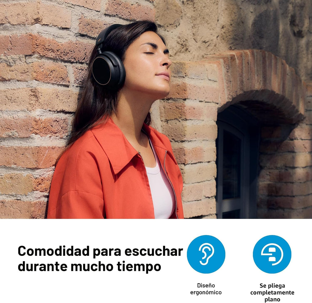 Sennehiser ACCENTUM - Auriculares inalámbricos, ANC, batería de 50 horas, adaptador BTD 600