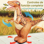 dinosaurio inflable de 2.4GHz RC, dinosaurio eléctrico del juguete