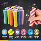 200 tizas de acera para niños, 6 estilos en 15 colores, tiza jumbo a granel
