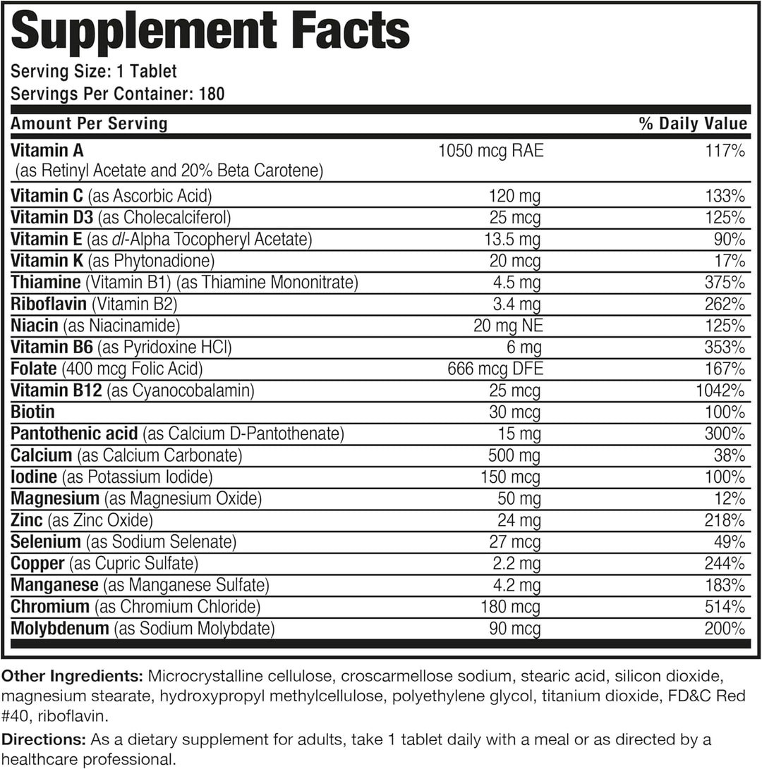 Bronson ONE Daily Multivitamínico Multimineral Completo 50+ para mu...