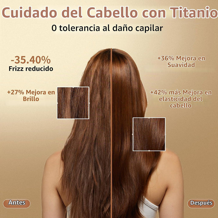 Rizador de pelo inalámbrico 2 en 1, recargable USB-C de 5000 mAh, p...