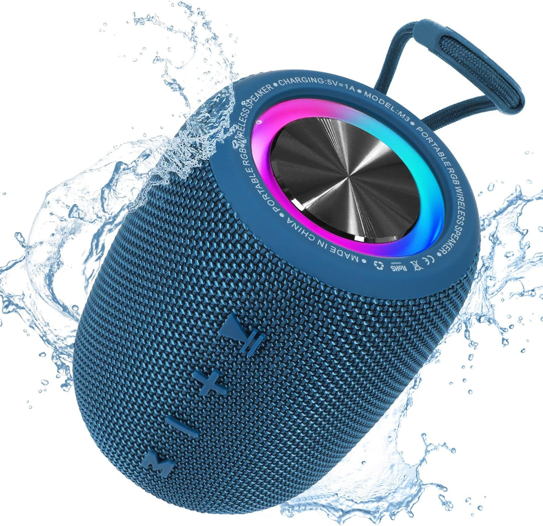 Altavoz Bluetooth portátil, altavoz inalámbrico BT5.3 de 20W con di...