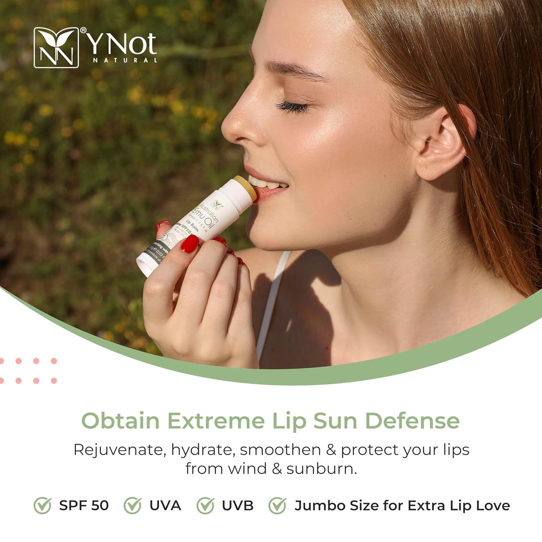 Emu Oil - Bálsamo labial hidratante con protección solar extrema SP...