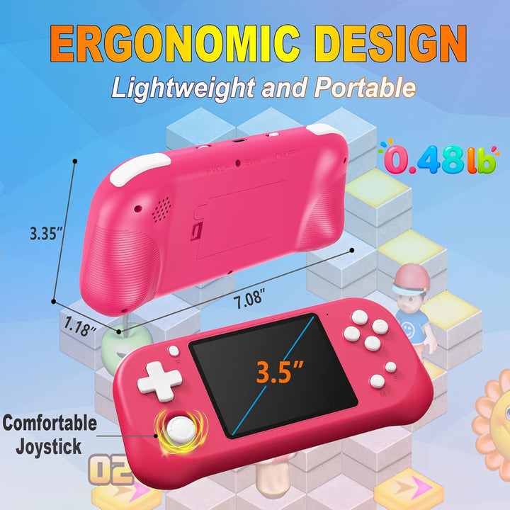 Beijue - Juego de mano para niños con pantalla IPS de 3.5''...