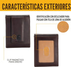 Cartera Carhartt Oil Tan de Cuero con Bolsillo Frontal Marrón
