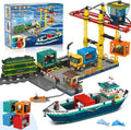 HOGOKIDS City Wharf - Juego de construcción con grúa