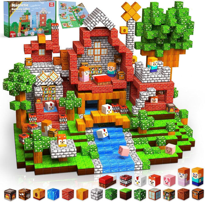 Goody King Bloques Magnéticos|Juego de 150 Bloques de Construcción...