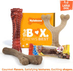 Nylabone - Caja de regalo para perros, juguetes masticables fuertes y