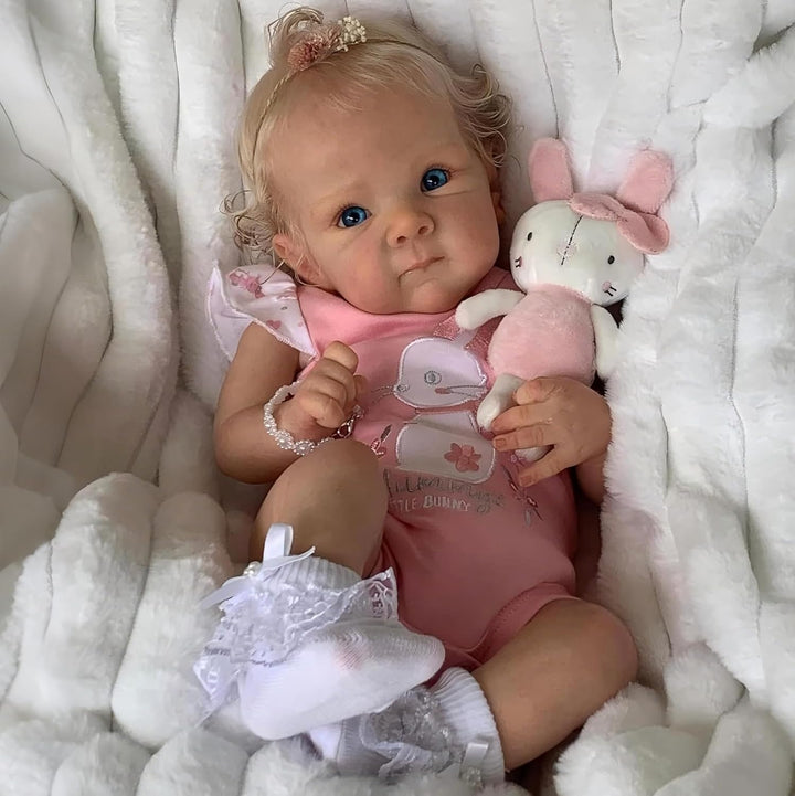 iCradle Preciosa muñeca de bebé Reborn de 18 pulgadas, cuerpo suave...