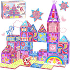 Unicorn Toys - Bloques de construcción magnéticos para niñas