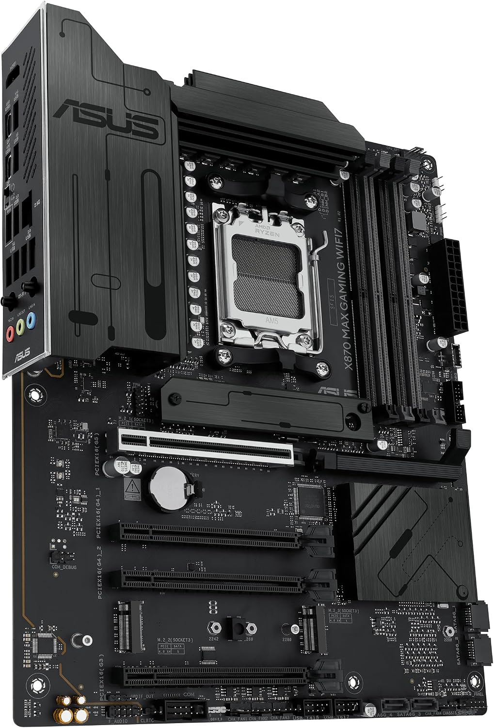 Placa base ASUS X870 MAX Gaming WIFI7 AMD AM5 ATX, 12+2+1 80A DrMOS...