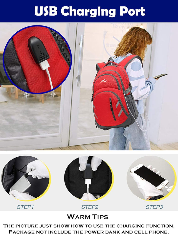 ProEtrade - Mochila para universidad con compartimento para laptop,...