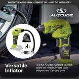 Auto Joe - Kit de compresor 24V-AJC-LTE de aire portátil inalámbric...