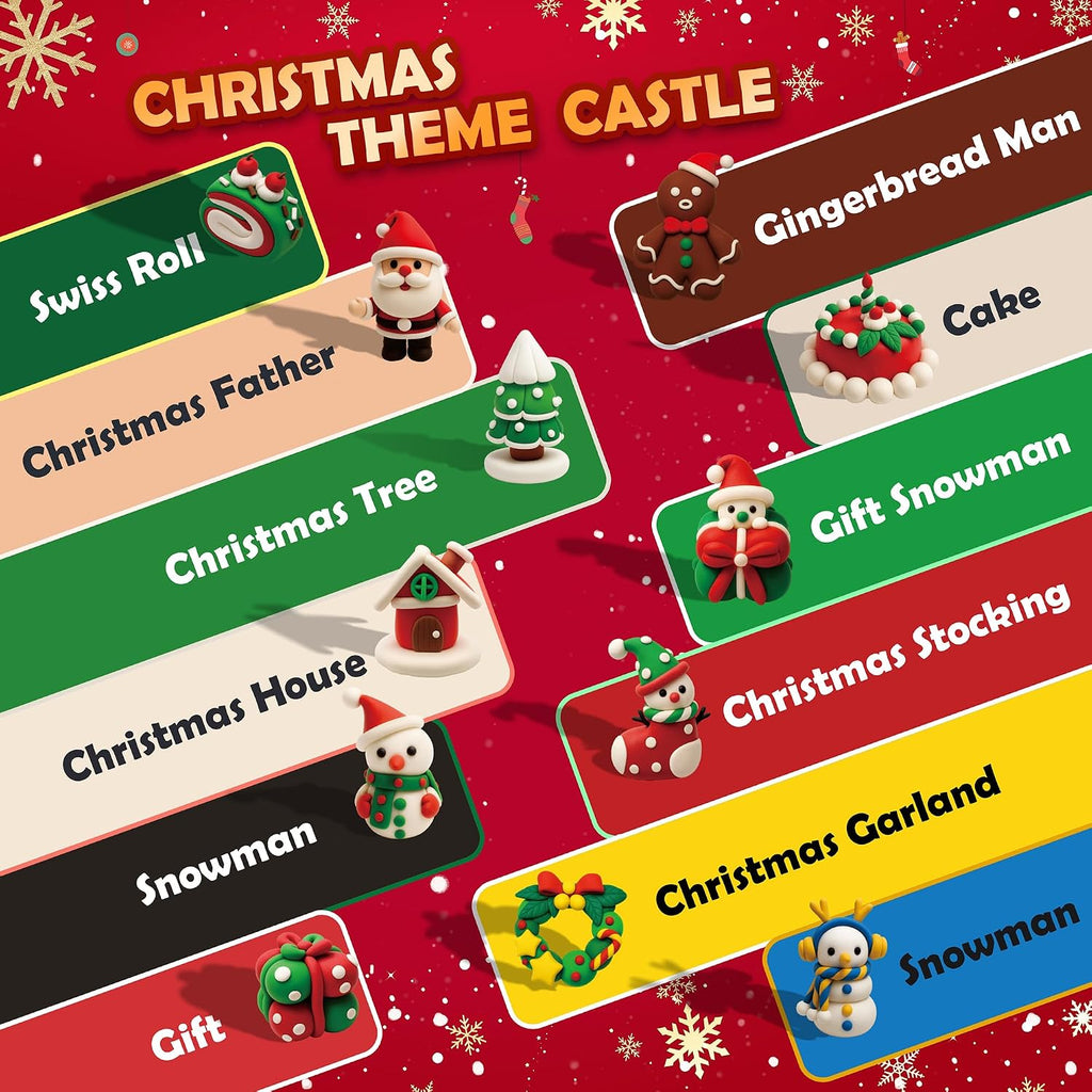 Air Dry Clay Kit - Christmas Theme, Modeling Clay para Kids