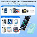 Cargador portátil magnético para iPhone y Apple Watch, 12000 mAh, 2...