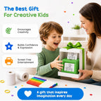 PixiPrint AI - Impresora de calcomanías para niños, juego de dibujo y