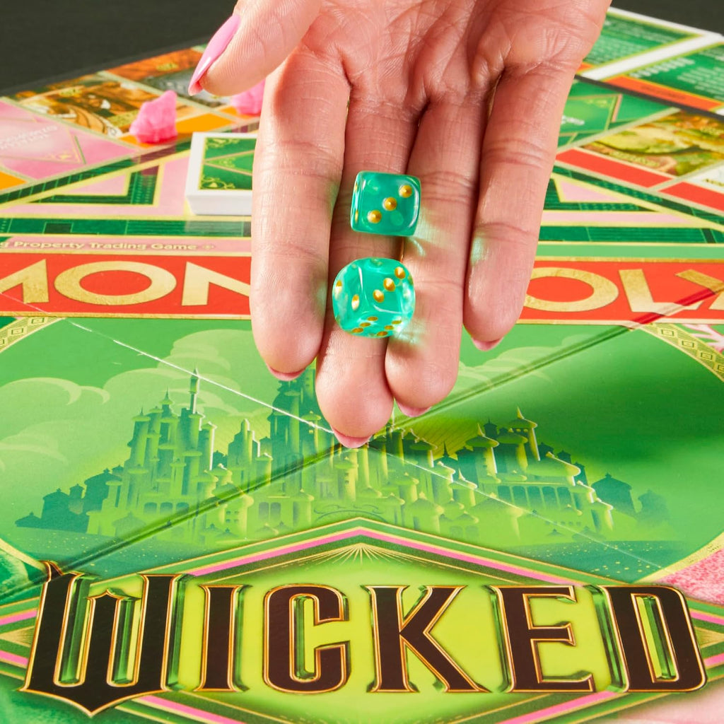 Monopoly Wicked Edition - Juego de mesa | Inspirado en la película | A partir de 8 años | 2 a 6 jugadores | 30 minutos | Juegos familiares para niños, adolescentes y adultos